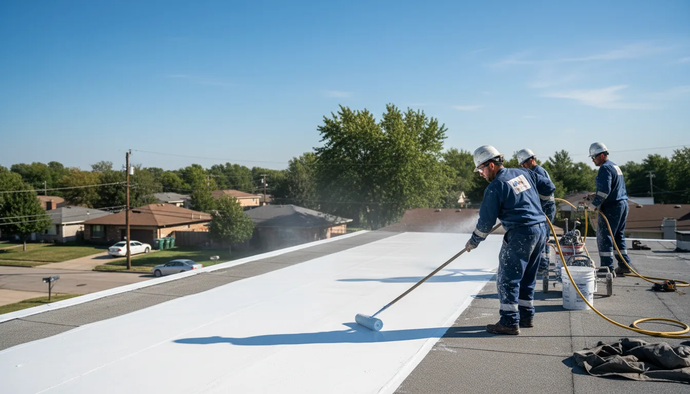Commercial roof coating in Apex, NC near me